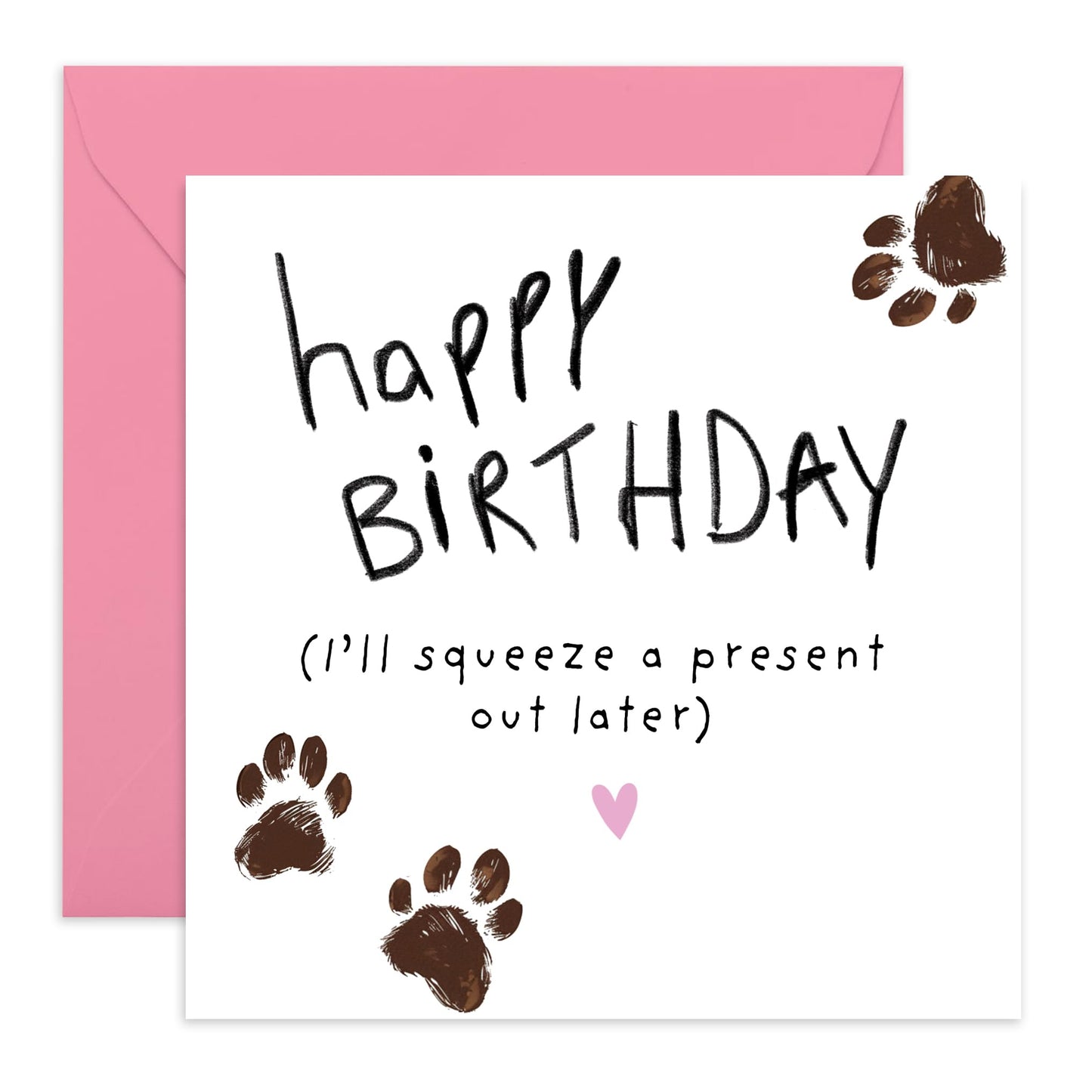 Happy Birthday From The Pet - Dog Dad Cards - Fur Mum Greeting Cards - Sweet Funny Gifts For Pet Owners From Fur Baby - Comes With Fun Stickers By Central 23