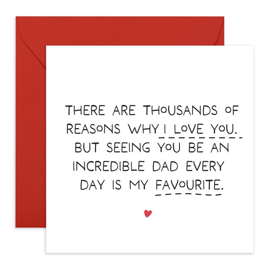 Greeting Card - 'AMAZING DAD EVERYDAY' - Perfect for Celebrating Dad’s Daily Awesomeness - Ideal for Father’s Day or Any Day - Adds a Touch of Appreciation - Comes With Stickers By Central 23