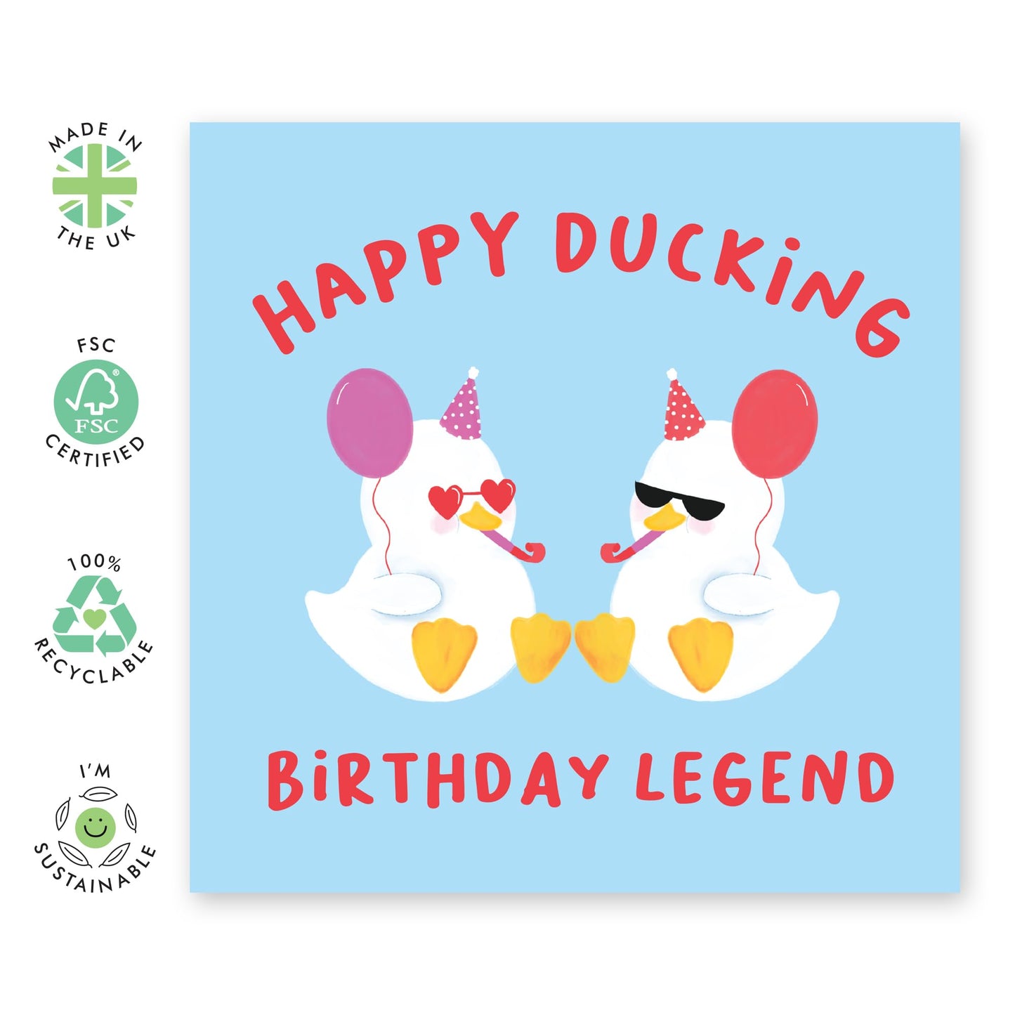Funny Birthday Card Dad - Ducking Birthday Legend - Grandpa Greeting Cards Birthday - Cheeky Bday Cards For Him Her - Gifts For Mum Sister Brother Grandfather - By Central 23
