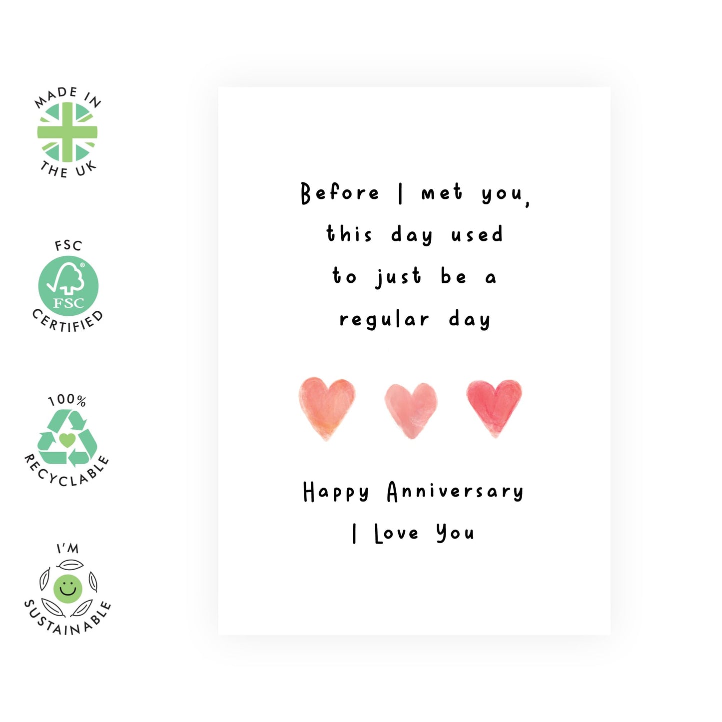 Anniversary Card For Couple - Before I Met You - Sweet Husband Anniversary Card - Boyfriend Anniversary Cards - I Love You Gifts For Girlfriend Wife Partner - Comes With Stickers By Central 23