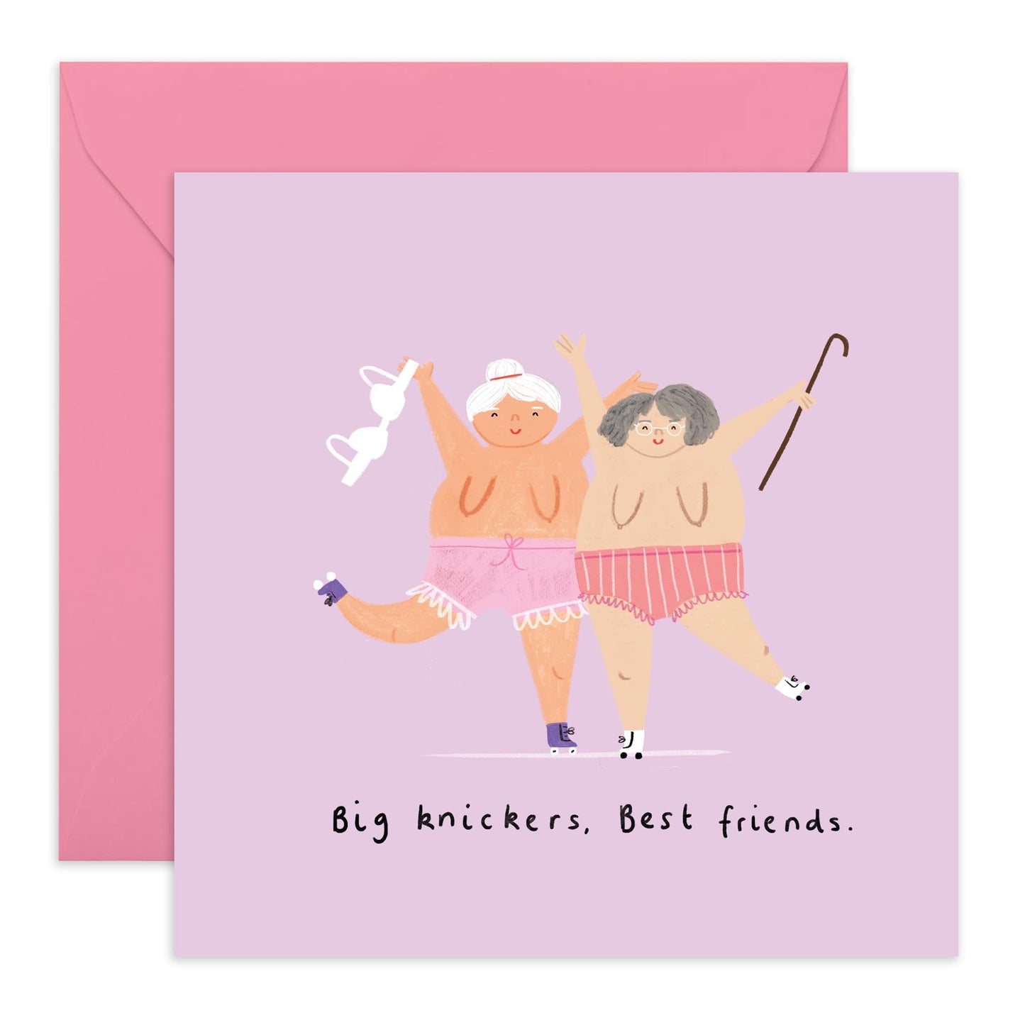Funny Birthday Card - 'BIG KNICKERS!' - Perfect for Celebrating with a Cheeky Twist and Lots of Laughs - Ideal for Friends Family Besties BFFs Fella Buddy Mates Sis - Comes With Stickers By Central 23