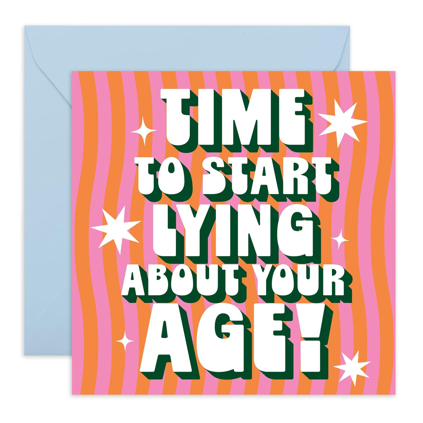 Birthday Card Jokes Card - 'Lying About Your Age' - Gifts for Bestfriends, BFFs, Colleagues, Coworkers, Buddies, Mate - You're Old - Comes with Fun Stickers
