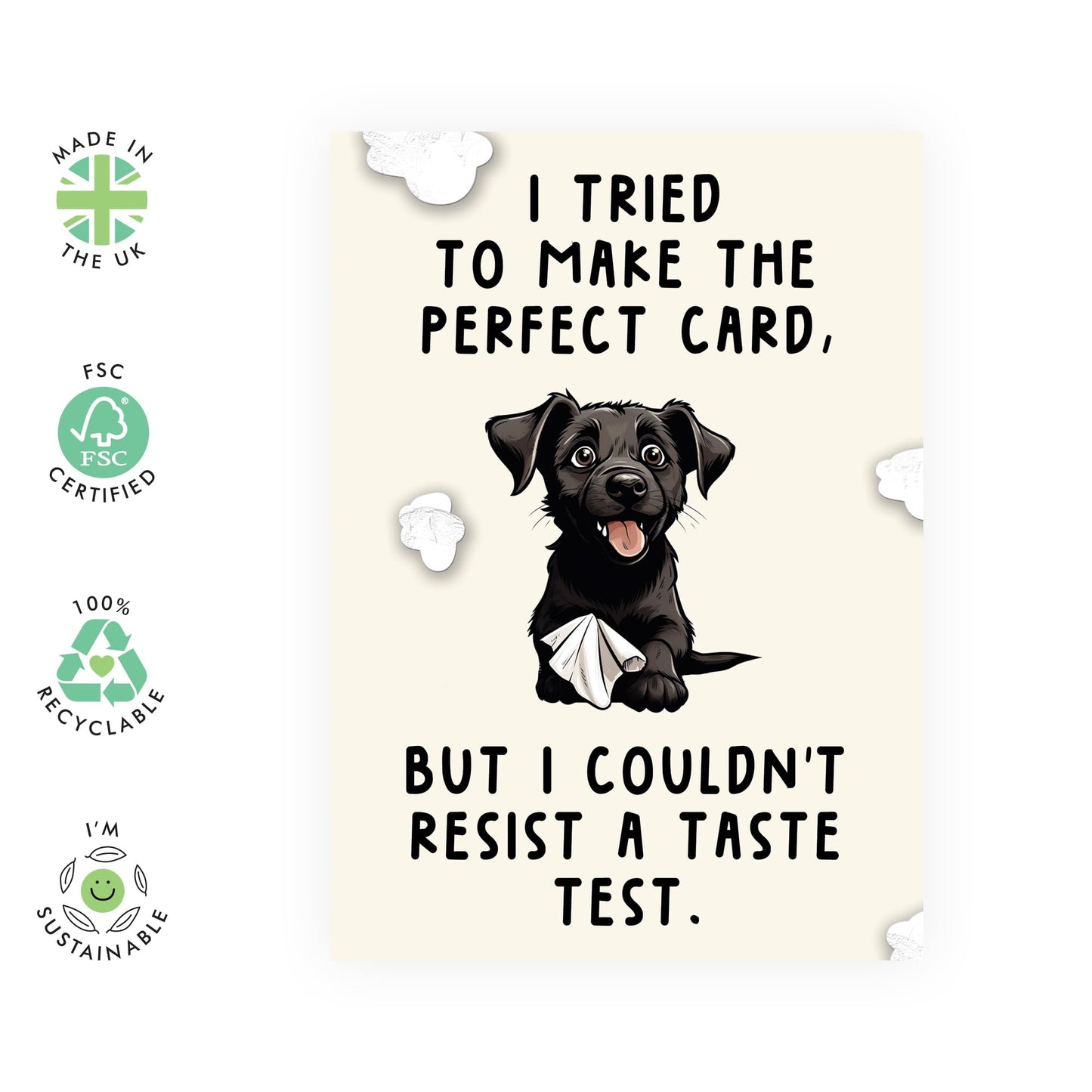 Dog Birthday Card Funny - Perfect Dog Card - Sweet Gifts From Fur Mum Dad Pet Owners - Puppy Greeting Cards For Him Her - Comes With Stickers By Central 23