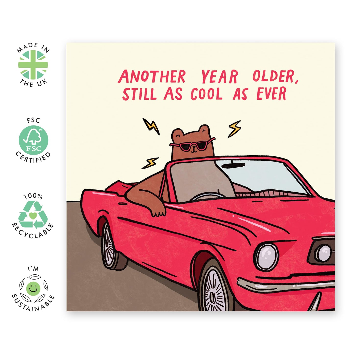 Funny Birthday Card - 'ANOTHER YEAR OLDER!' - Perfect for Celebrating Milestones with a Humorous Twist - Ideal for Friends Family Besties BFFs Brotherhood Sisters - Comes With Stickers By Central 23