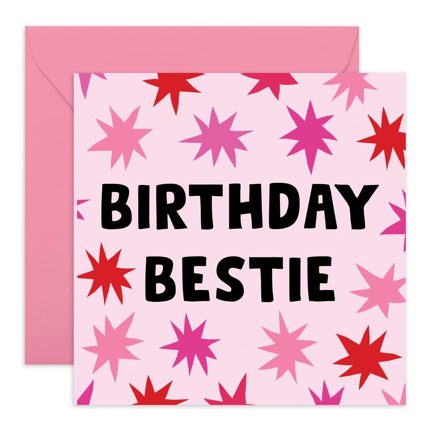 Birthday Cards For Women - Best Friend Birthday Card - Birthday Bestie - Bff Friend Birthday Gifts - Sweet Bday Greeting Cards For Her - Comes With Sticker - By Central 23