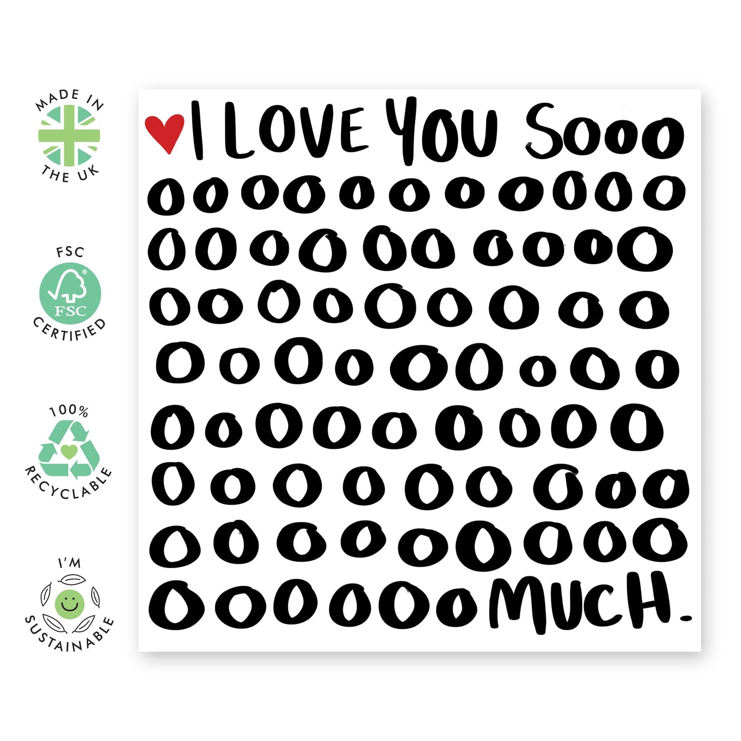 I Love You Card For Boyfriend Girlfriend - Love Cards For Valentines Day - Sweet Greeting Cards For Husband Wife - I Love You Gifts For Her Him Couple Partner - Comes With Fun Stickers By Central 23