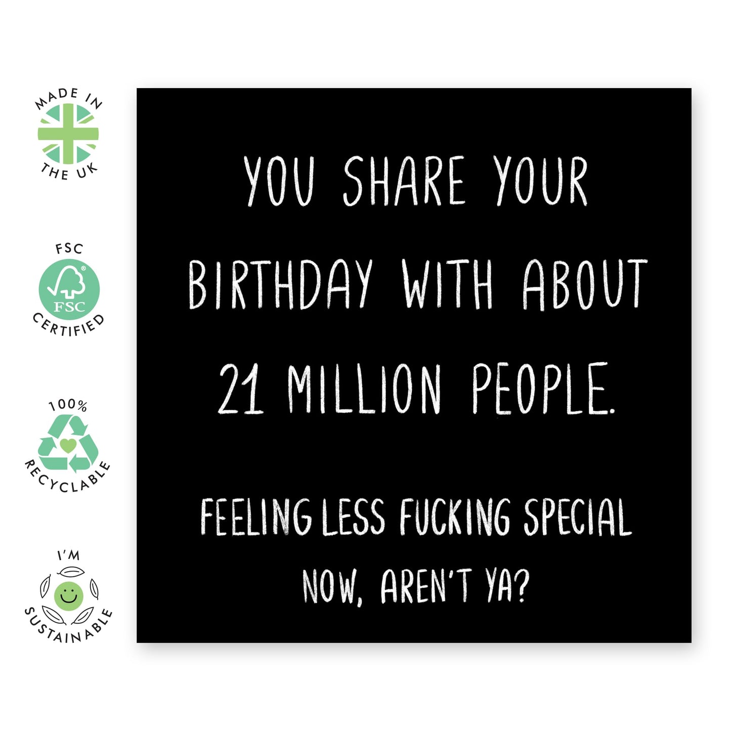 Funny Birthday Card For Men Women - Rude Birthday Gifts For Friends - Sister Brother Birthday Cards - Birthday Greeting Card Gift For Him Her - Comes With Fun Stickers - By Central 23