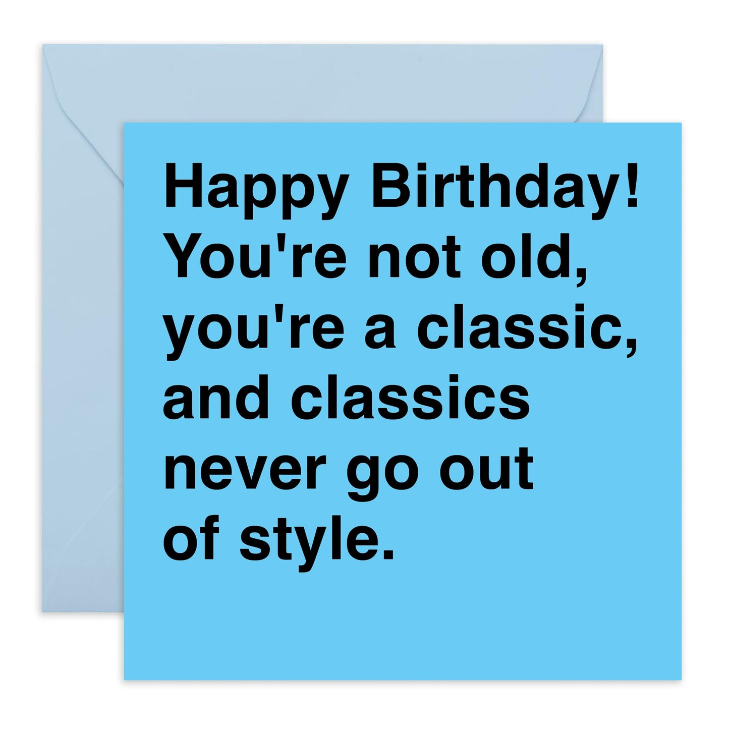 60th Birthday Cards For Men - You're Not Old, You're A Classic - Dad Birthday Card - Grandpa Birthday Cards - Gifts For Him Adult Husband Uncle - Comes With Stickers And Envelopes By Central 23