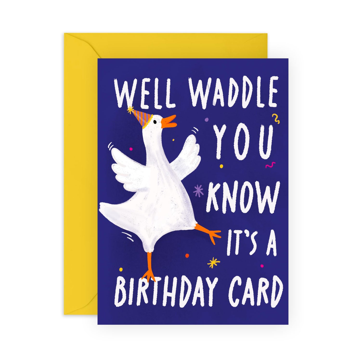 Birthday Cards For Men Women - Well Waddle You Now Birthday Card - Happy Birthday Card Brother Sister - Gift For Friend - Comes With Fun Stickers By Central 23