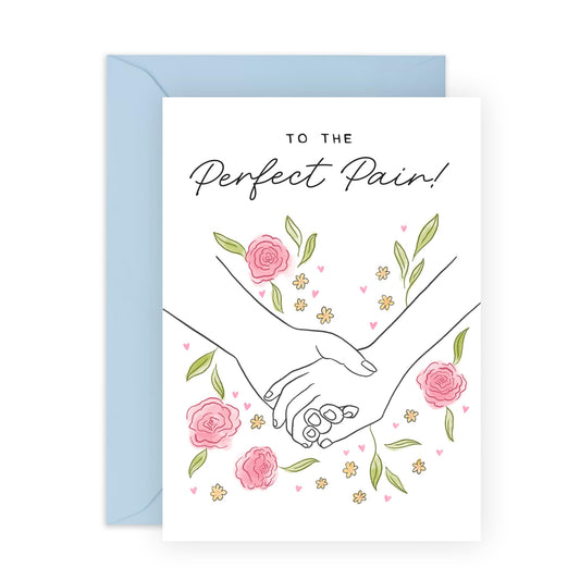 Son And Daughter In Law Anniversary Card - To The Perfect Pair - Happy Anniversary Card For Couple - Funny Couple Gifts For Him And Her - Comes With Cute Stickers