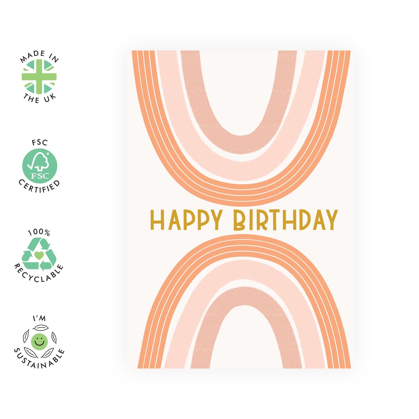 Girl Birthday Card - Rainbow Birthday - Rainbow Birthday Cards For Kids - Cute Greeting Cards For Daughter Niece Cousin Sister - Gifts For Her - Comes With Stickers - By Central 23