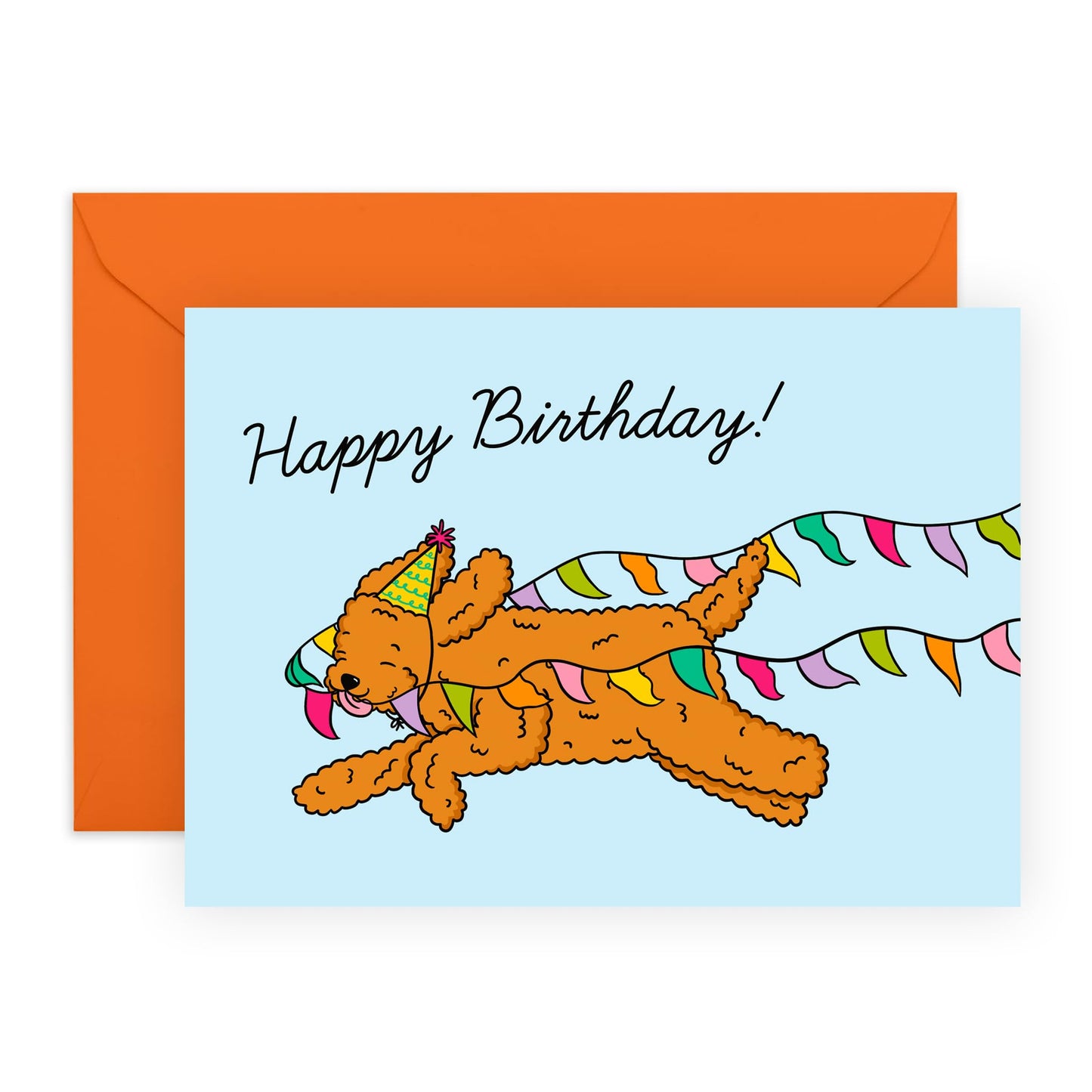 Birthday Card For Fur Parents - Birthday Dog Bunting - Cheeky Greeting Cards For Sister Friend - Greeting Cards For Pet Owners - For Fur Mum Dad - Comes With Stickers By Central 23