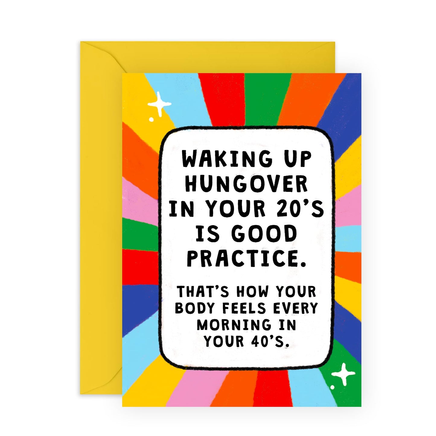 Birthday Card For Her Him - Waking Up In Your 20s Hungover - Twenties Birthday Card For Women Men - Twenty Birthday Card - Gift For Niece Nephews Son Daughter - Comes With Fun Stickers By Central 23