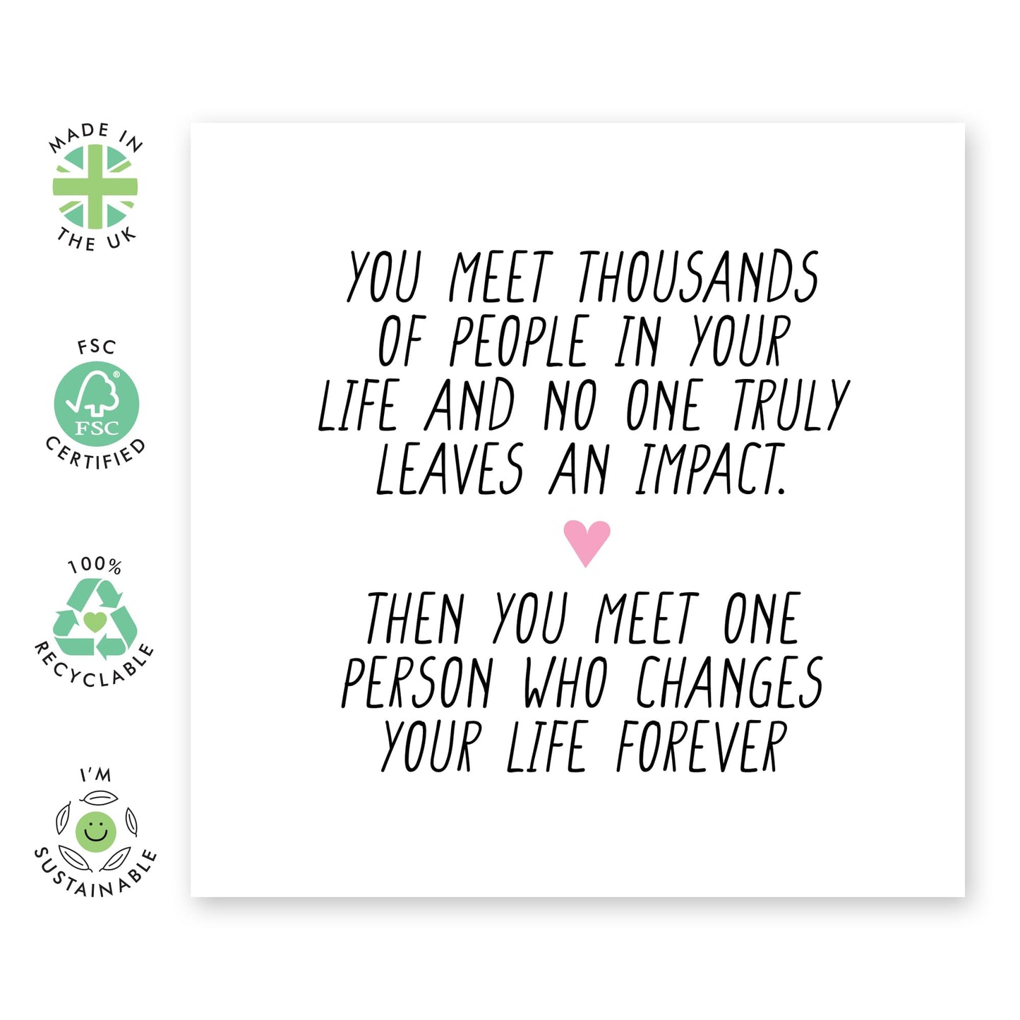 Wedding Anniversary Card - You Changed My Life Forever - I Love You Gifts For Her Him Couple - Happy Valentines Day Cards For Wife Husband - Comes With Fun Stickers By Central 23