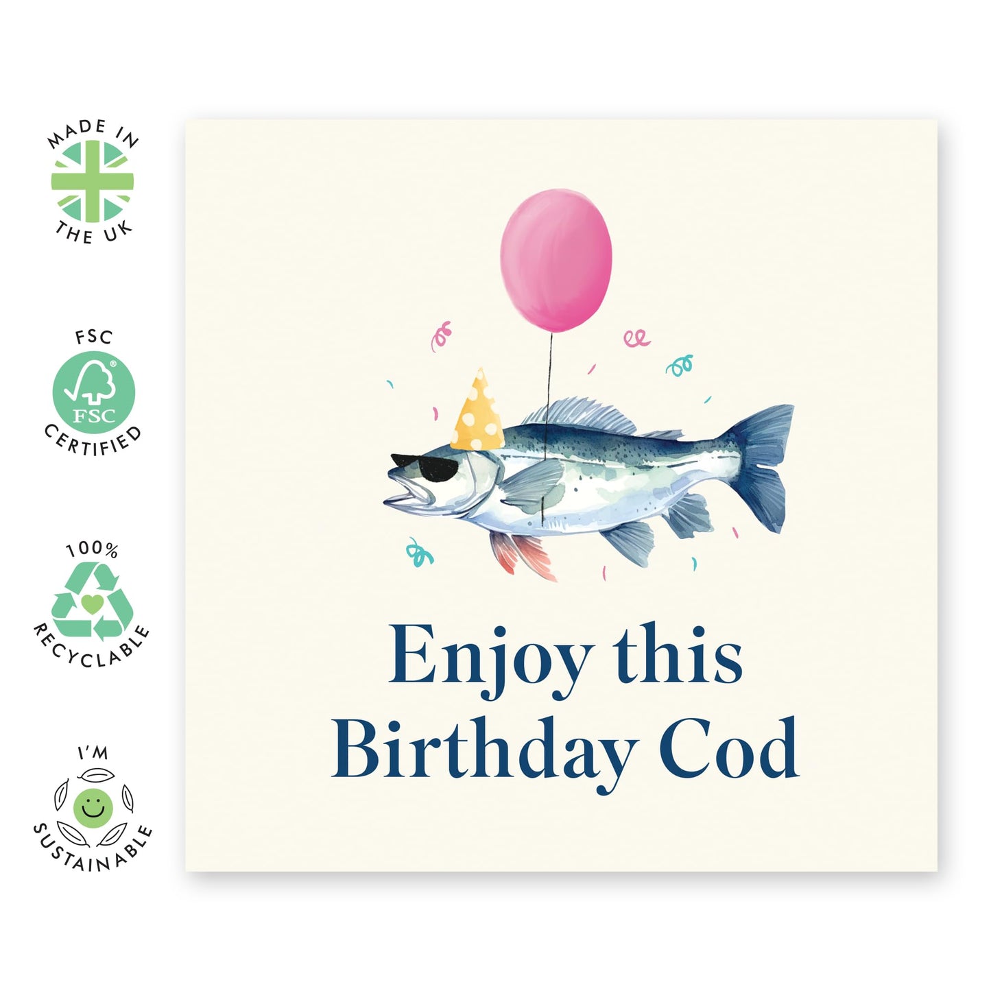 Cheeky Birthday Card For Her Him Men Women - Enjoy This Birthday Cod - Puns Jokes Humour - Happy Birthday Card For Friends Sister Brother Mum Dad - Comes With Cute Stickers By Central 23