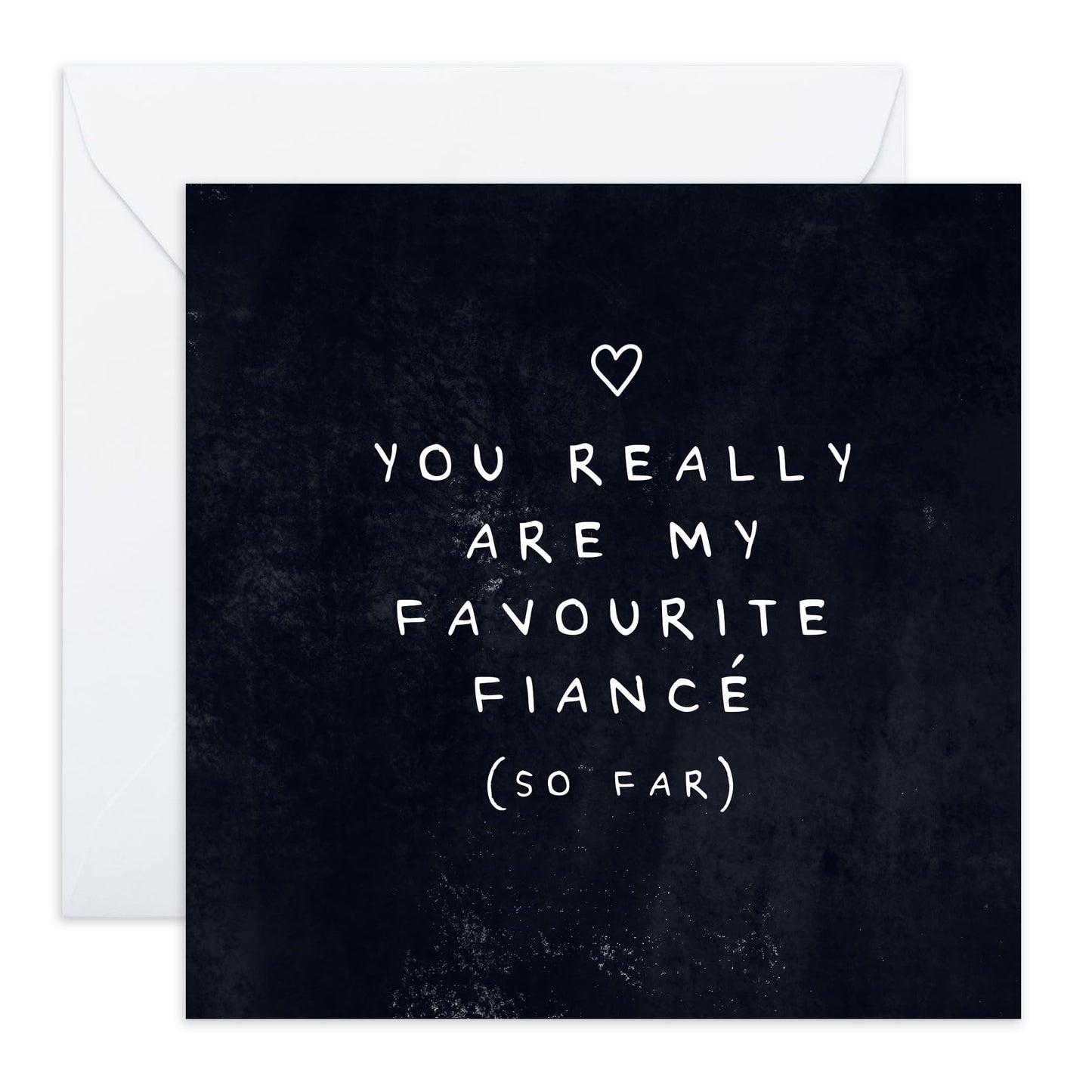 Fiance Birthday Card - Funny Anniversary Greeting - 'You Really Are My Favourite Fiancé So Far' - Cheeky Birthday Cards For Men Him Spouse Partner Babe - Comes With Fun Stickers