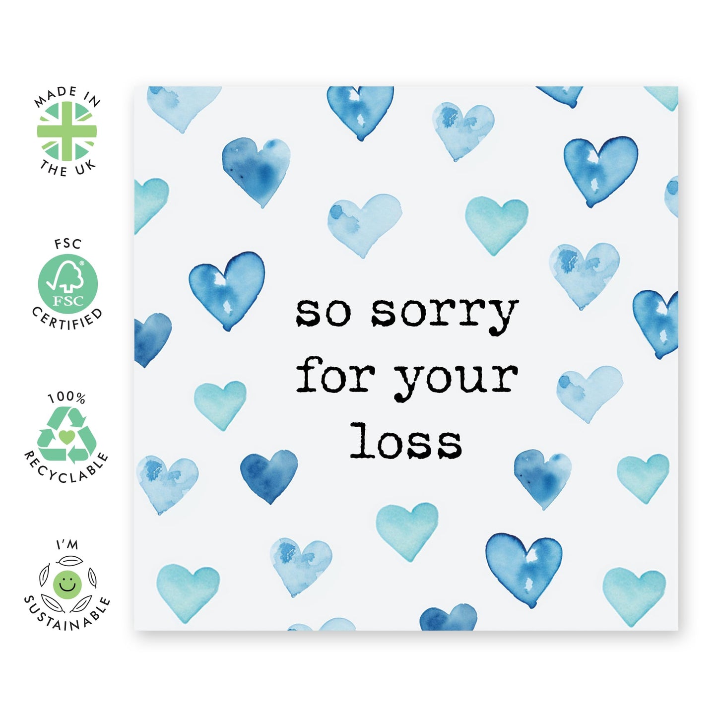 Sorry For Your Loss Card - Sympathy Cards With Envelopes - Encouragement Cards For Men Women - Bereavement Greeting Cards For Friends Coworker Neighbor - Comes With Stickers By Central 23