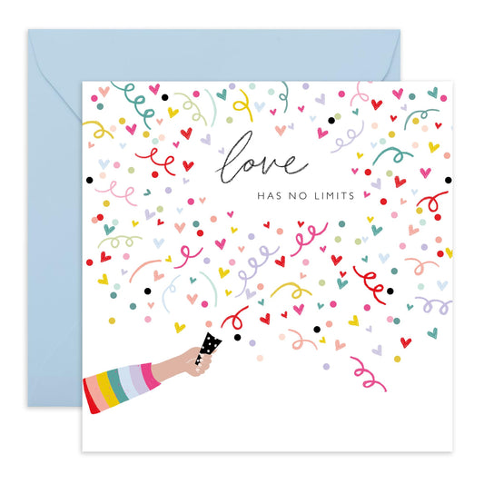 Love & Positivity Greeting Card - 'LGBT 11' - Gifts for Gays, Lesbian, Him, Her, She, He, His, Her, Ladies, Men, Women, Male, Female, Guys, Girls - Fiances - Comes with Fun Stickers