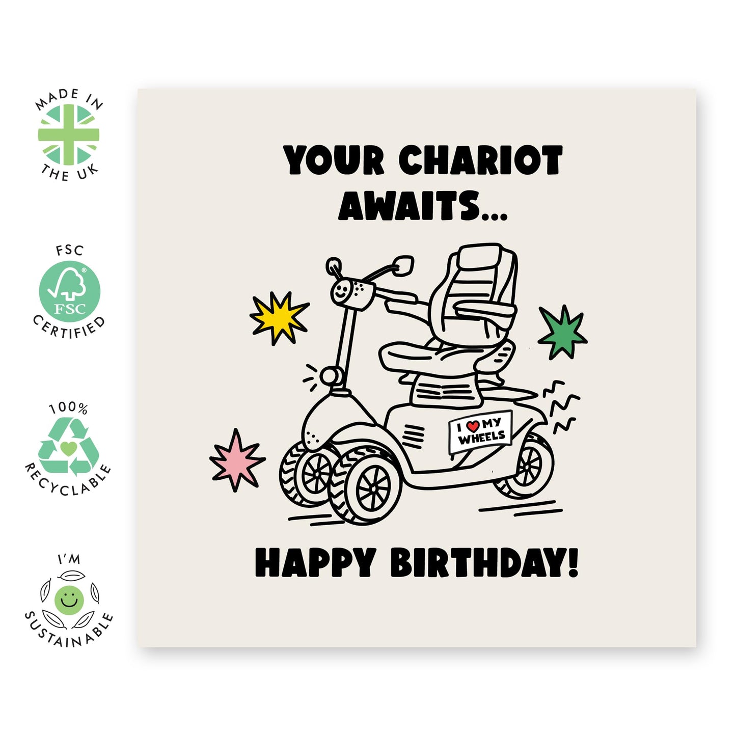 Knightly Birthday Card - 'Rootin Tootin Brthday' - Funny Gift for Besties, Best Friends, Mates, Buddies,Bro, Bruv, Sister, Sis, Girlfriend, Boyfriend - Cats In Boots- Comes with Fun Stickers