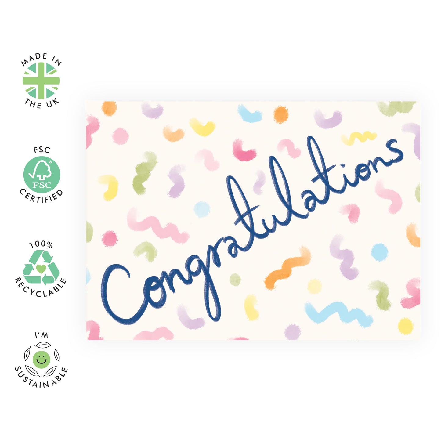 Wedding Cards Congratulations - You Did It! Good Job! Well Done Greeting Card And Envelope - Congrats On Your New Home, Graduation, Passing The Driver's Test - Comes With Fun Stickers By Central 23