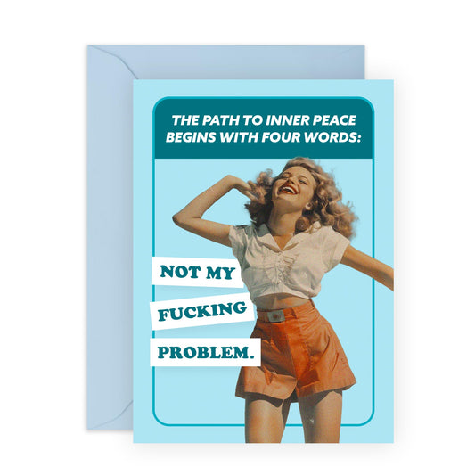 Ladies Birthday Cards For Her - Path To Inner Peace - Friend Birthday Gifts - Female Pretty Birthday Card - Gifts For Sister Friend Mum Ladies - Comes With Fun Stickers By Central 23
