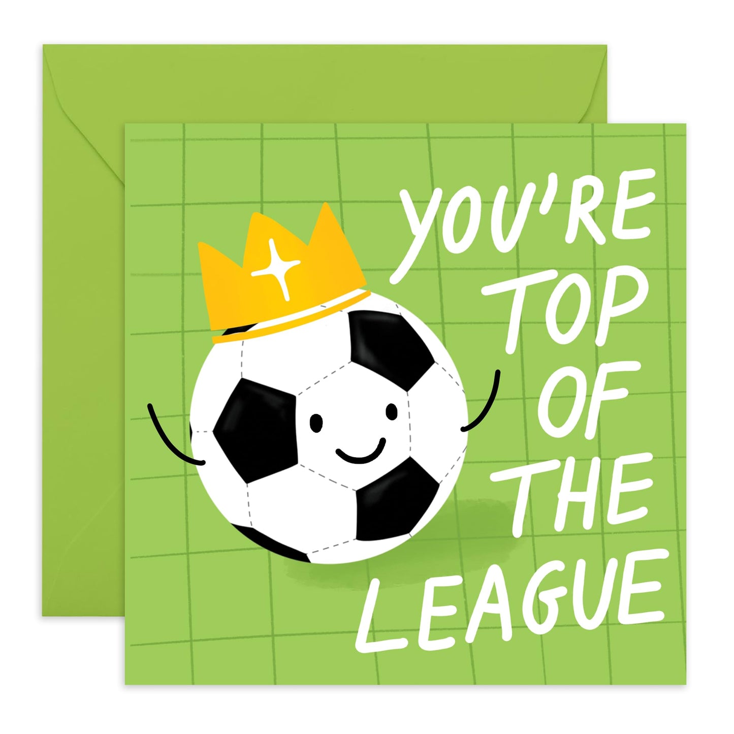 Birthday Card For Boys Or Girls - You're Top Of The League - Football Soccer - Gifts For Him Son Nephew - From Mummy Daddy - Comes With Fun Stickers By Central 23