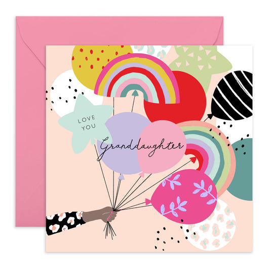 Granddaughter Birthday Cards - Love Cards For Her - Happy Birthday Cards For Girls Her Women Teens - Granddaughter Gifts - Comes With Fun Stickers By Central 23