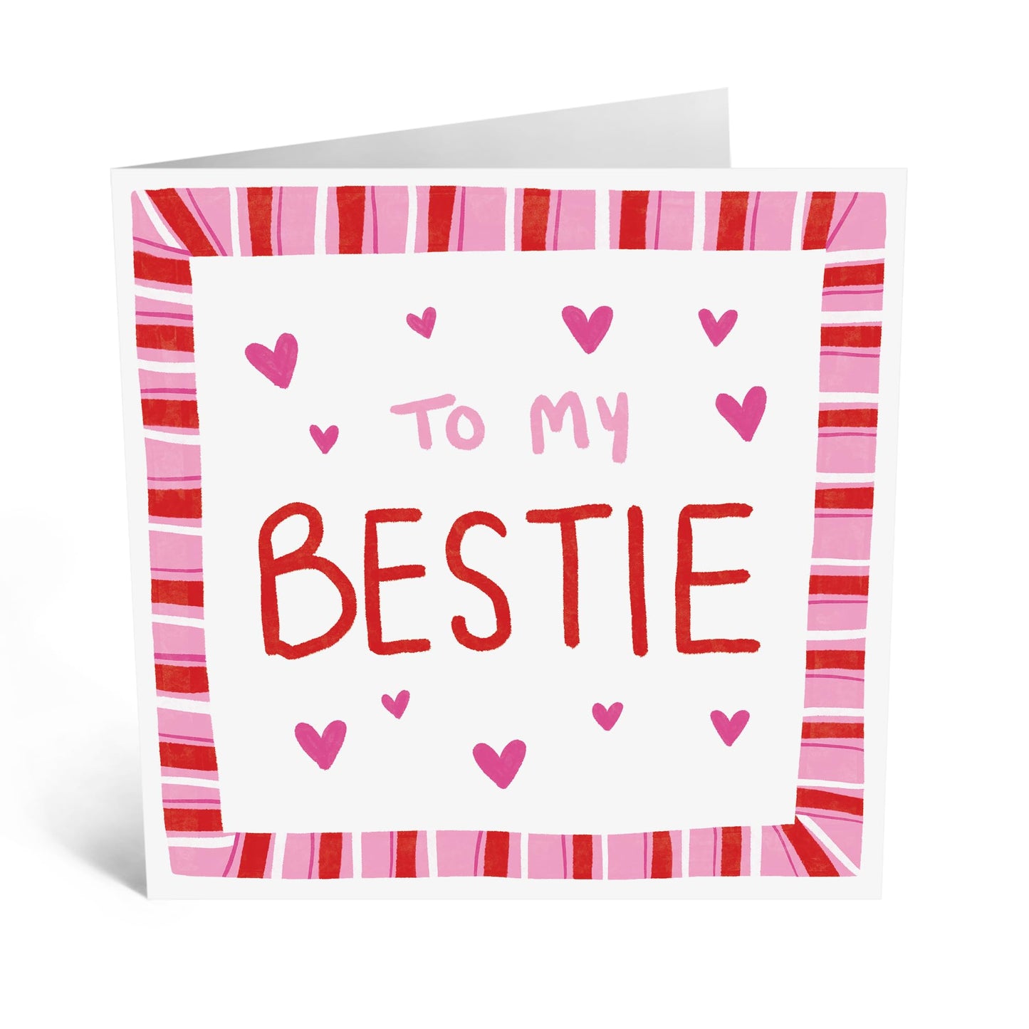 Greeting Card - 'TO MY BESTIE' - Perfect for Celebrating Your Special Friendship - Ideal for Expressing Appreciation and Love to Your Closest Companion Best Friends - Comes With Stickers By Central 23