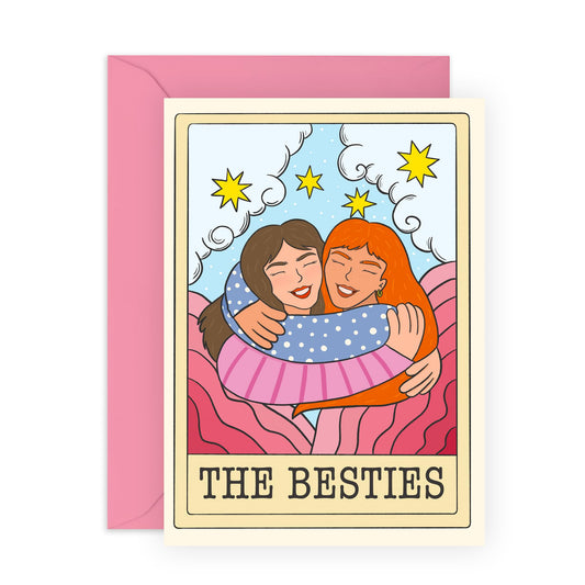 Best Friend Birthday Card For Women - The Besties Tarot - Heartfelt Greeting Cards For Friends Bestie Bff - Gifts For Her Female Girlfriends - Comes With Fun Stickers By Central 23