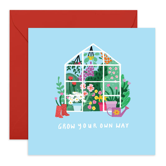 You Are Loved Cards - You're Doing Great! Grow Your Own Way - Congratulations Card For Son Daughter - Good Job! Well Done! - Cheer Up Greeting Cards - Comes With Stickers By Central 23