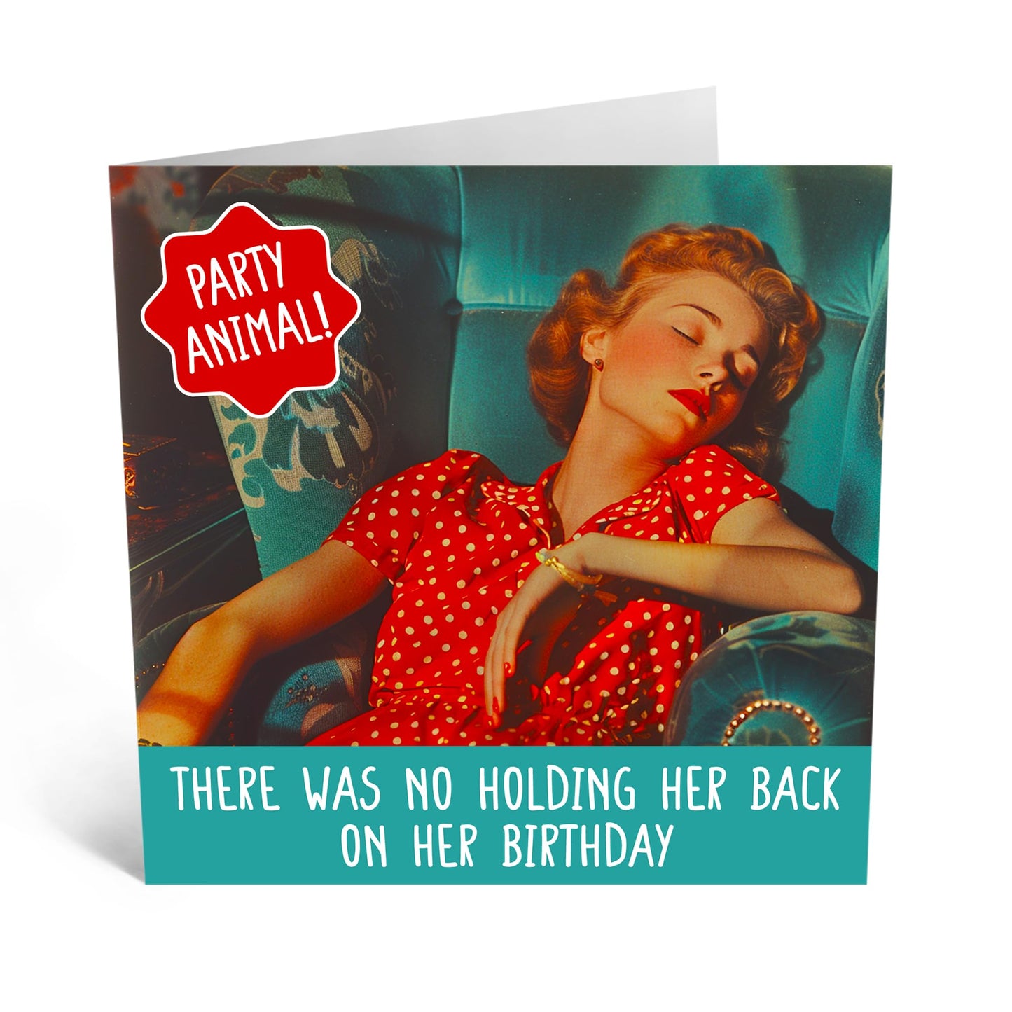 Birthday Card - 'PARTY ANIMAL BIRTHDAY' - Perfect for Celebrating with a Fun Twist & Playful Design - Ideal for Adding a Touch of Excitement and Joy to Any Birthday - Comes With Stickers By Central 23