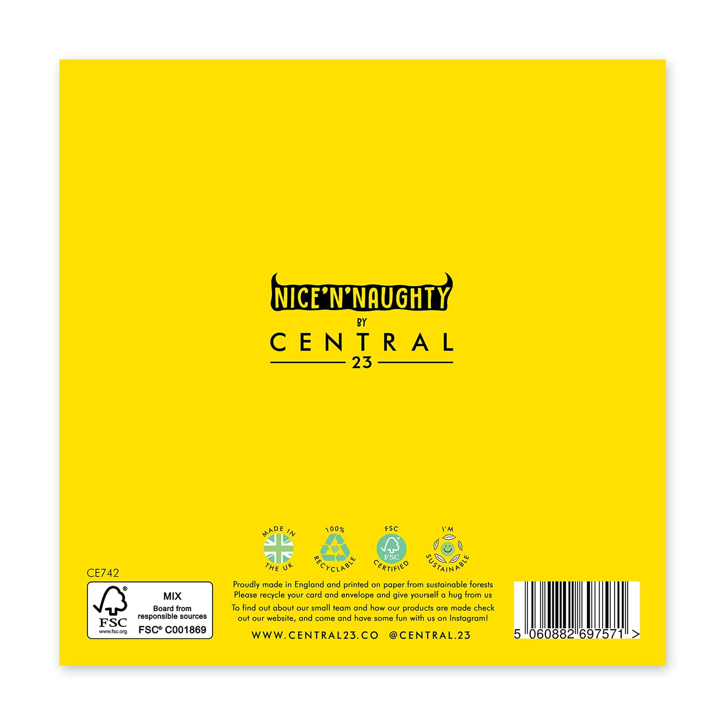 Central 23 - Rude Birthday Card for Him - 'Happy Birthday F*** Face' - Rude Birthday Card for Her - Brother Birthday Card - Comes with Fun Stickers