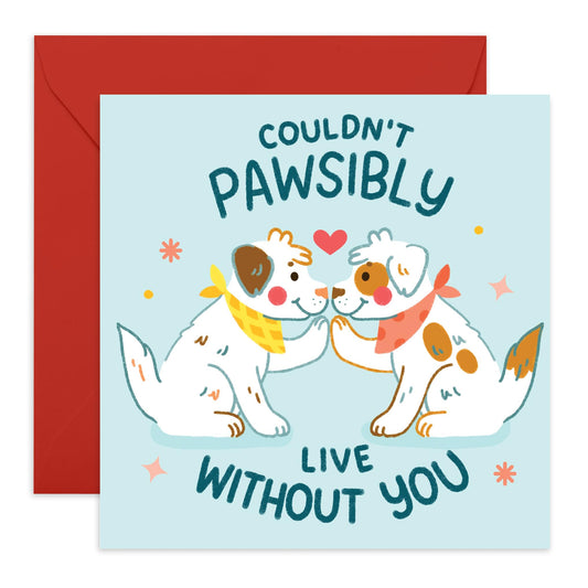 Dog Birthday Card - Pawsibly - Fur Parents Cards For Men Women - Greeting Cards For Dog Mum Or Dad - For Brother Sister - Friends Birthday Card - Comes With Stickers By Central 2