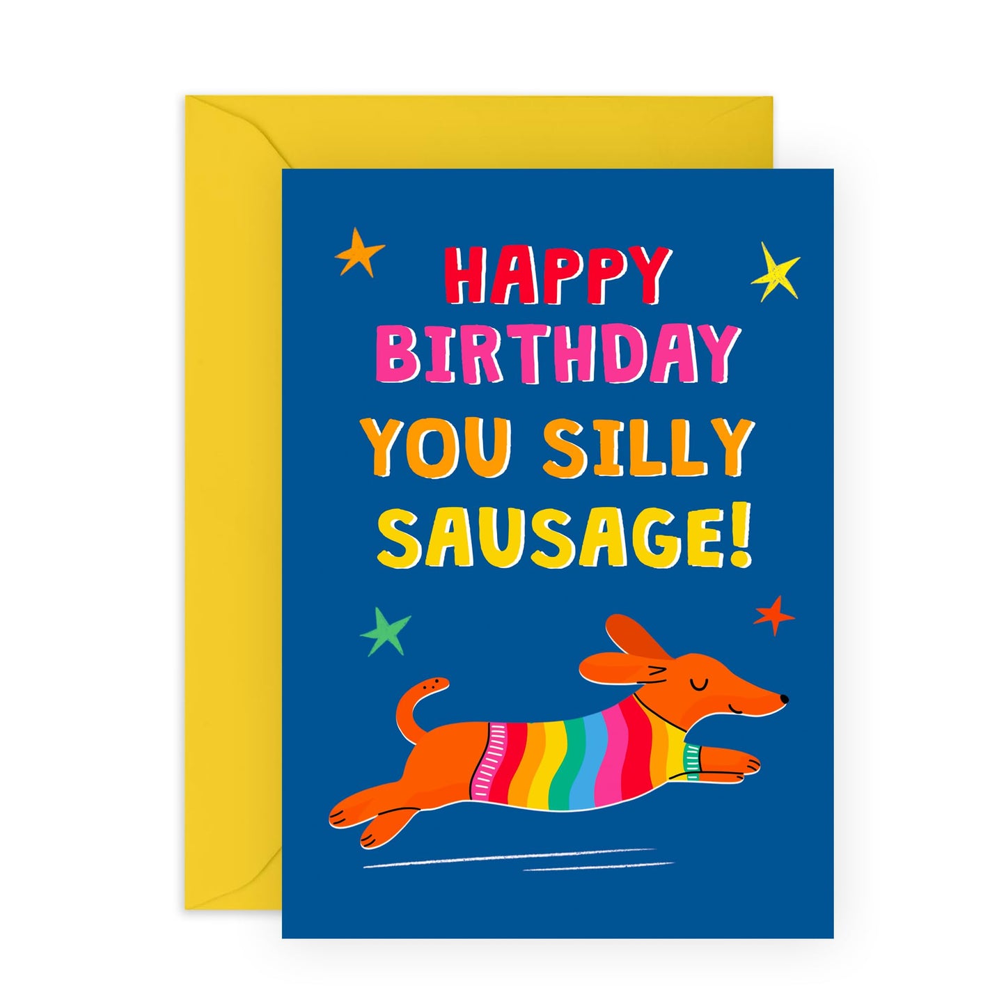 Birthday Cards For Him Her - Silly Sausage - Funny Greeting Cards From Husband - Birthday Cards For Wife Husband - Humorous Gift From Friend - Comes With Fun Stickers By Central 23