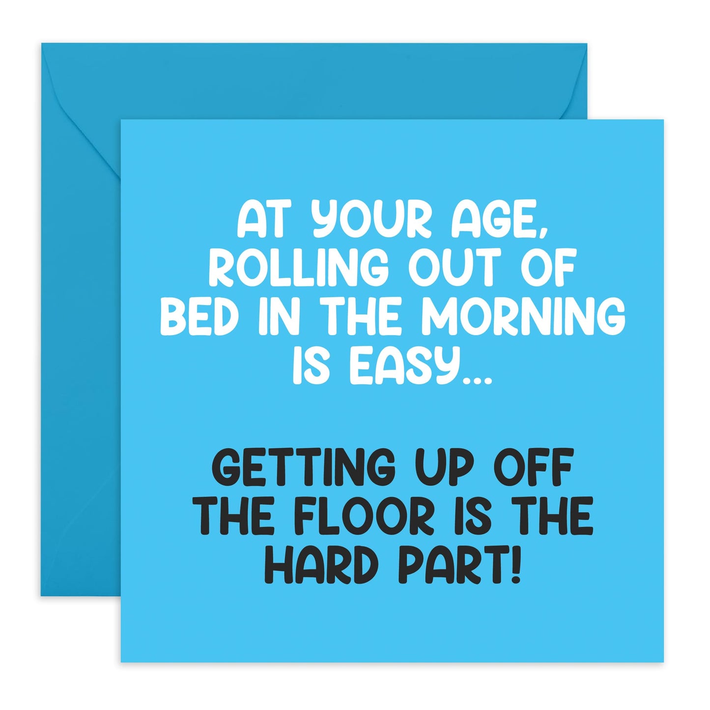 Birthday Card and Jokes on Aging - 'At your Age' - Gifts for Bruv, Besties, Mates, Best Friends, BFF, Co-worker, Colleague, Bro, Uncle, Dad, Brother - Early Bird - Comes with Fun Stickers
