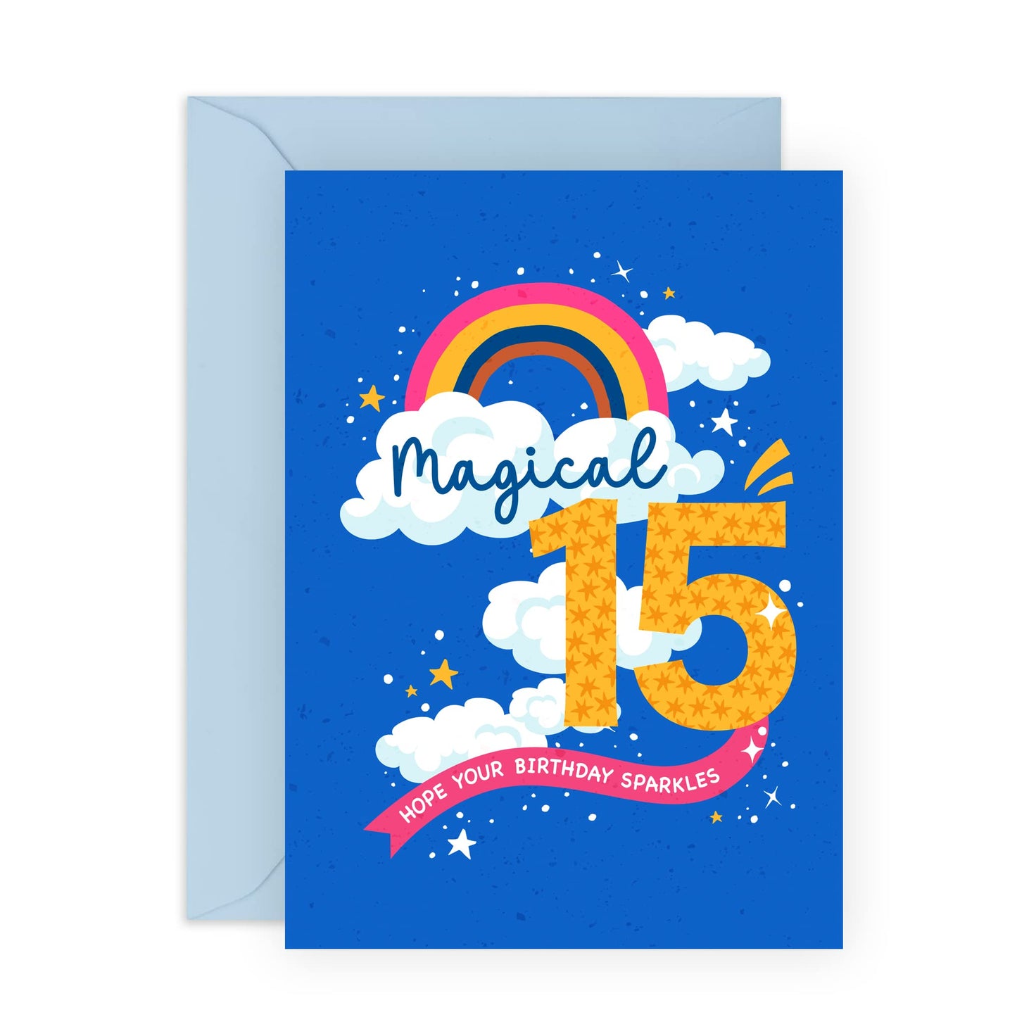 15th Birthday Cards For Kids - Magical 15 - Girl Birthday Card Fifteen Year Old - Happy Birthday Card For Daughter Granddaughter Niece - Fifteenth Bday Gifts - Comes With Stickers - By Central 23