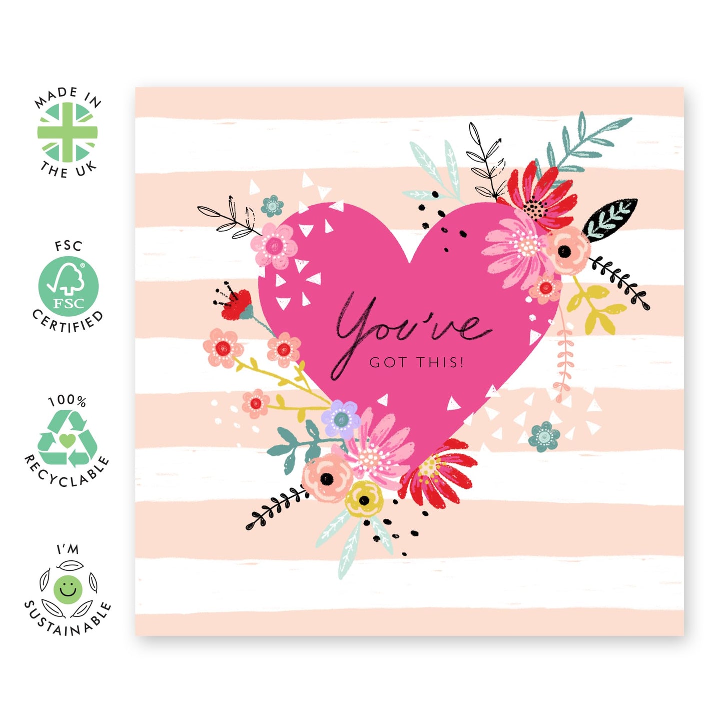 Greeting Cards For Friends - Wishing You All The Best - Good Luck Affirmation Feel Better Greeting Cards For Girls Boys - Gifts For Her Him Men Women - Comes With Fun Stickers By Central 23
