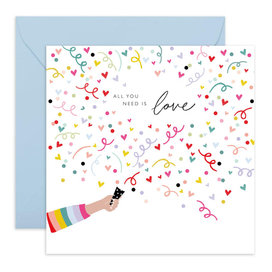 Love & Pride Greeting Card - 'LGBT 21' - Gifts for Gays, Lesbian, Boyfriend, Girlfriend, Him, Her, She, He, His, Her, Ladies, - True Colors - Comes with Fun Stickers