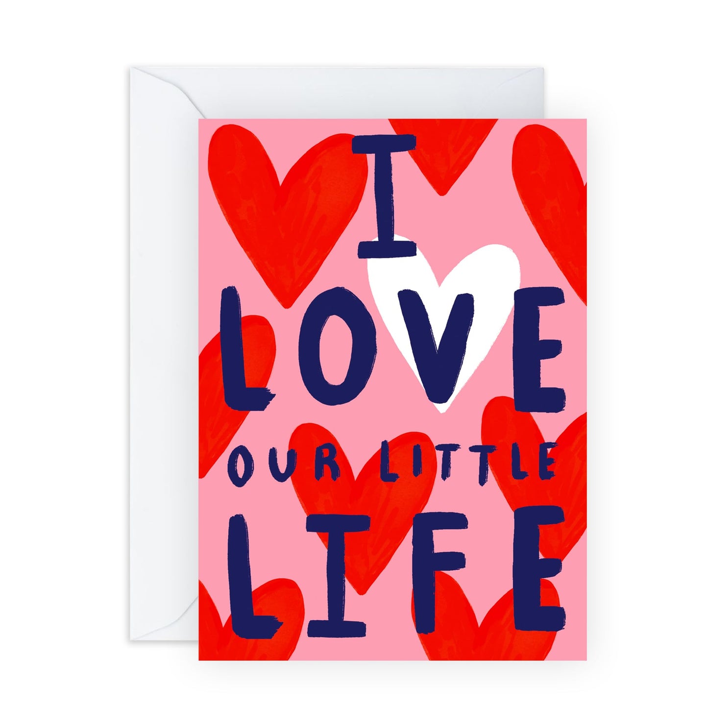 Romantic Love & Appreciation Card - I Love Our Little Life – Gifts for Wife, Husband, Spouse, Partner, Him, Her, Girlfriend, Boyfriend, Babe, Darling, Couples - Anniversary Card - Comes with Stickers
