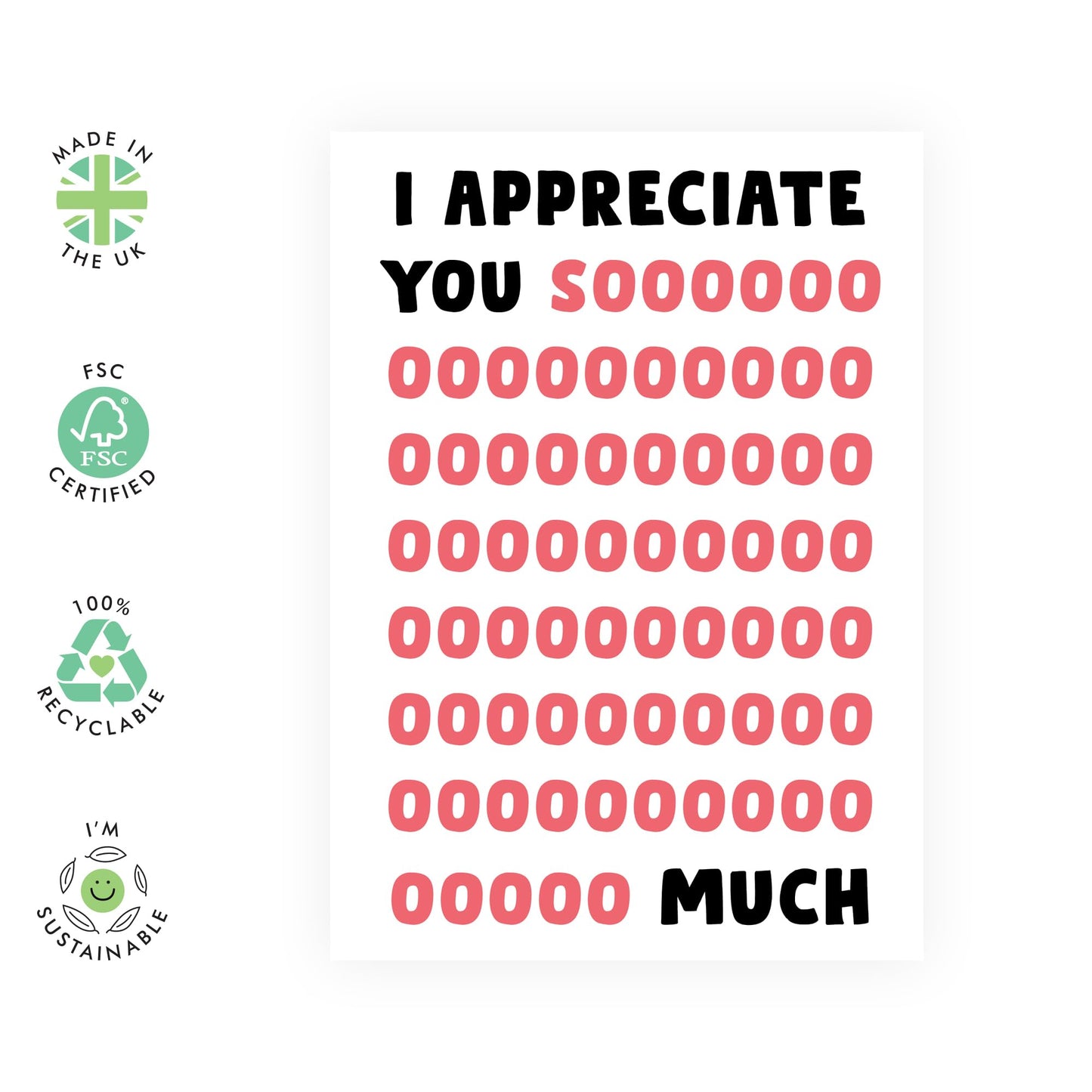 Love Cards For Him Her - I Appreciate You Sooo Much - Valentines Day Card Girlfriend Boyfriend - Gift For Fiance - Anniversary Card Couple - Husband Wife - Comes With Stickers By Central 23