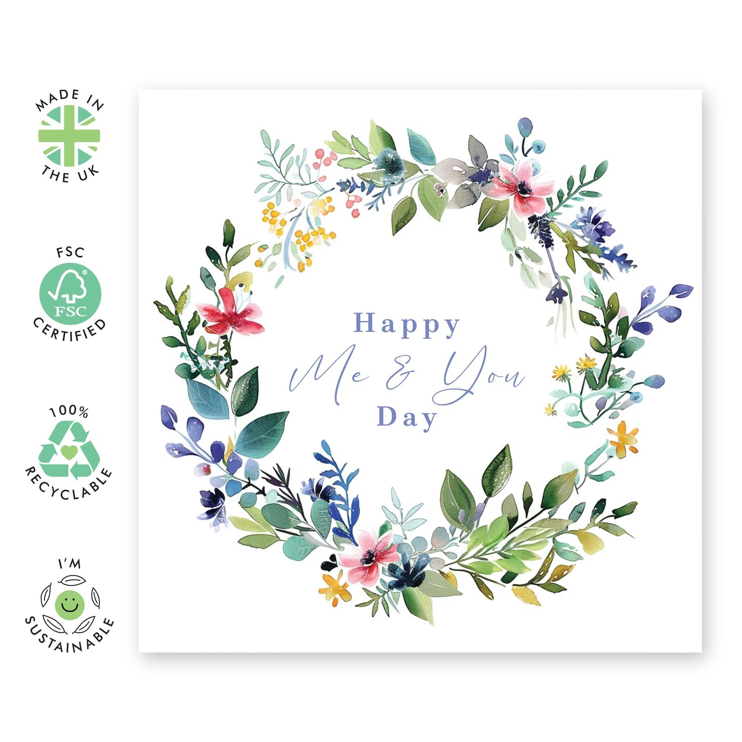 Heartfelt Greeting Card - 'HAPPY ME AND YOU DAY' - Perfect for Any Occasion with a Lovely Design - Ideal for Celebrating Special Moments and Showing Appreciation - Comes With Stickers By Central 23