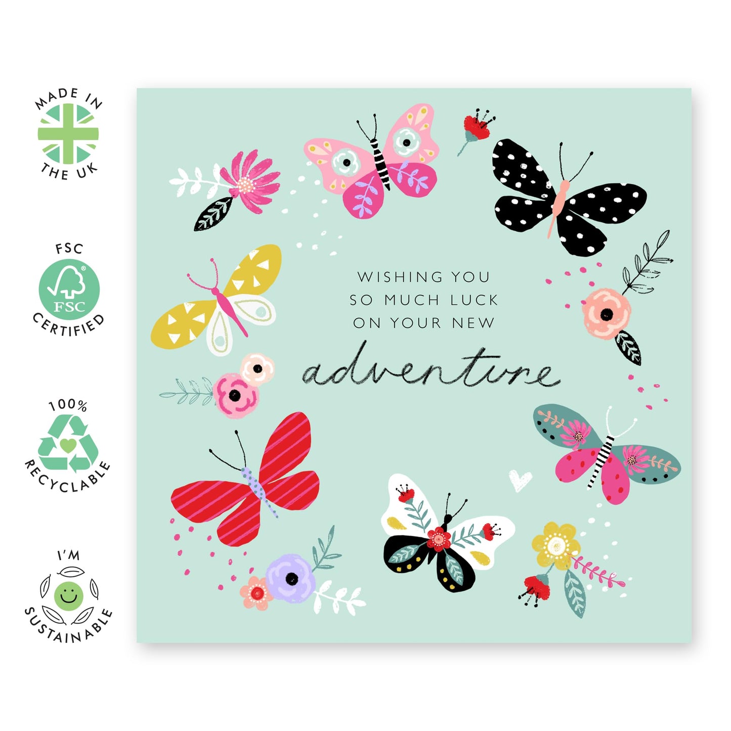 Congratulations On Your New Job Card - Good Luck Balloon - You're Leaving - Animal Congrats Greeting Card Husband Wife Son Daughter Boyfriend Girlfriend - Comes With Fun Stickers By Central 23