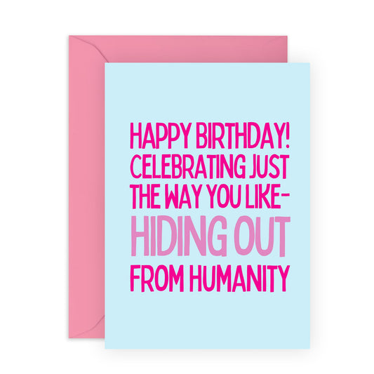Birthday Greeting Card - 'CELEBRATING HOW YOU LIKE' - Perfect for Personalizing Birthdays with a Touch of Humor - Ideal for Wife Girlfriends Friends Sister BFFs - Comes With Stickers By Central 23