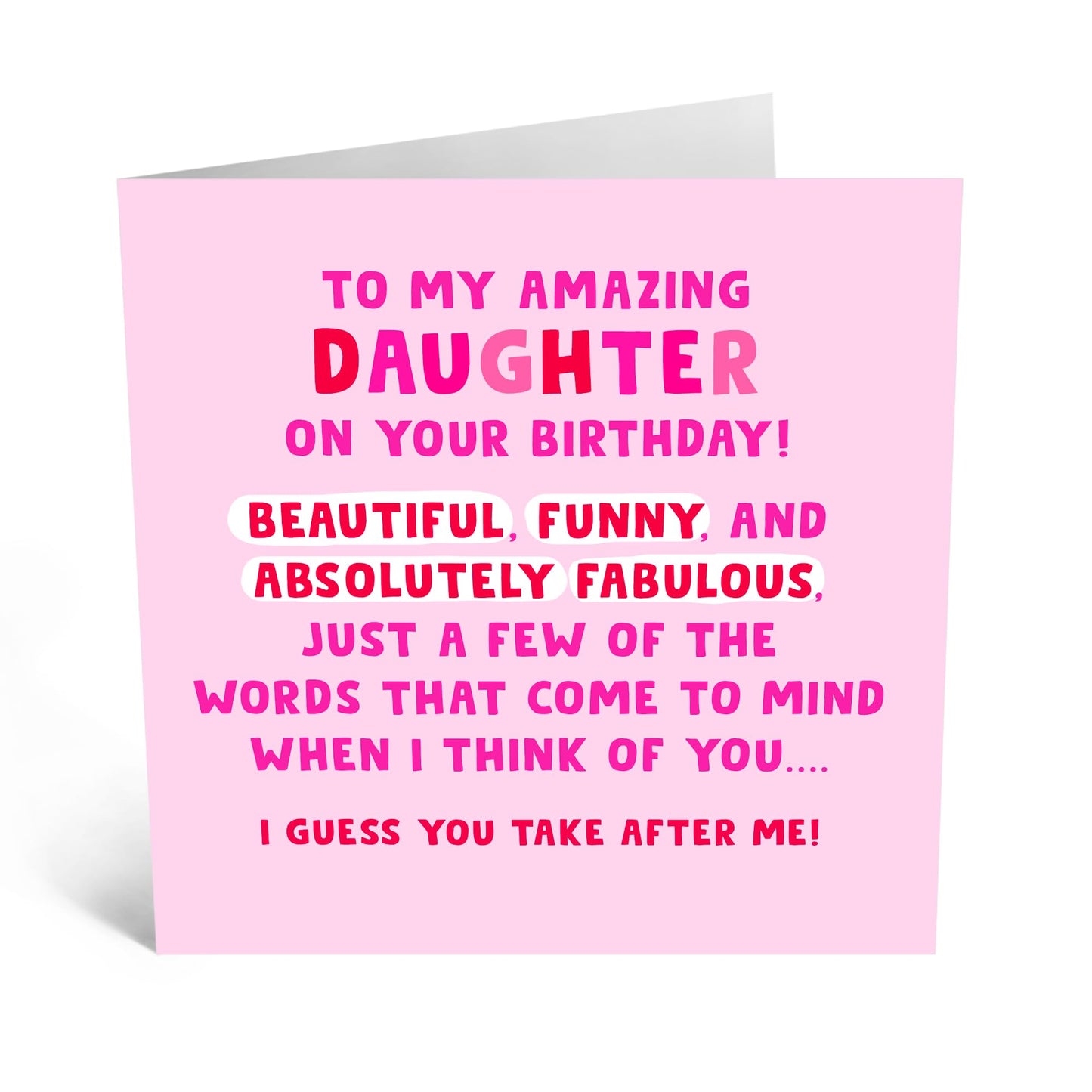 Birthday Card - 'DAUGHTER BIRTHDAY'- Perfect for Celebrating Your Lovely Daughter on Her Special Day - Ideal for Parents, Family, or Anyone Who Cherishes Their Girl - Comes With Stickers By Central 23