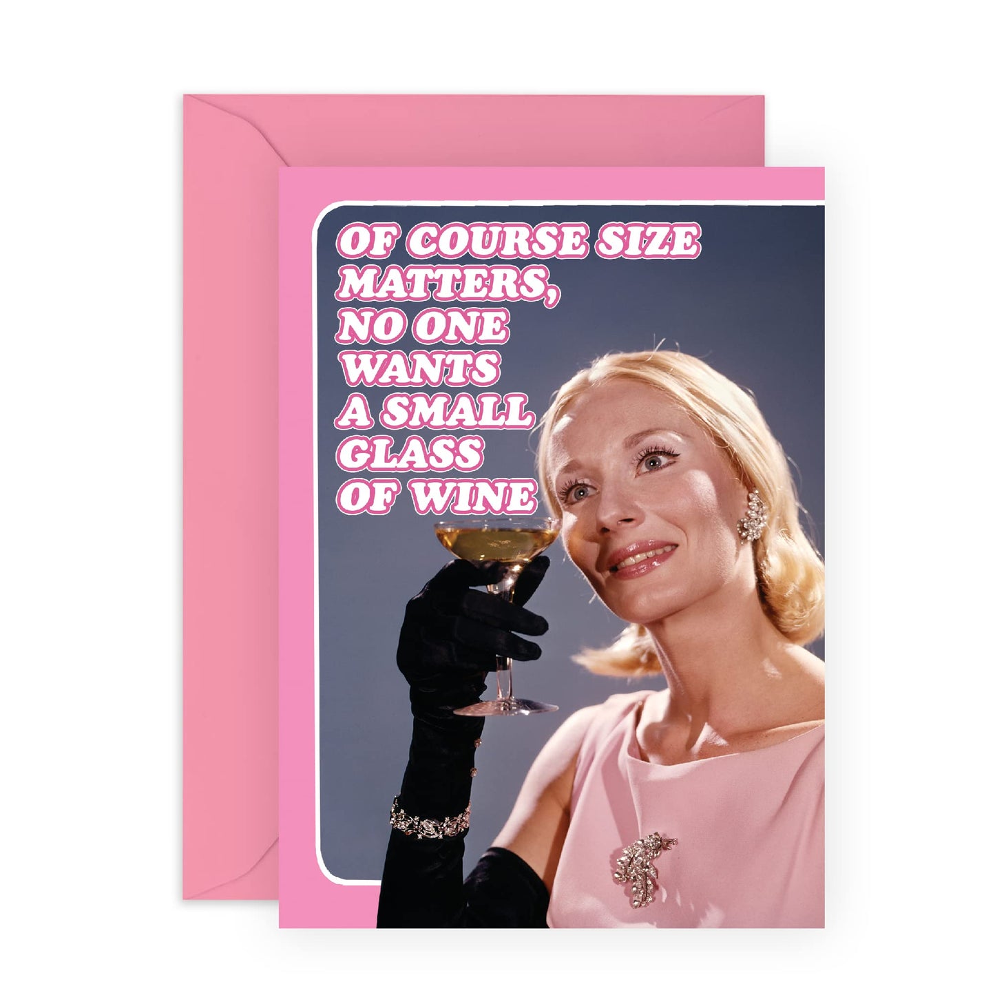 Funny Birthday Cards For Women - 'Size Matters' - Inappropriate Humour Best Friend Birthday Card - Greeting Cards Birthday Female - Sister Birthday Card - Cheeky Bride To Be Card - By Central 23