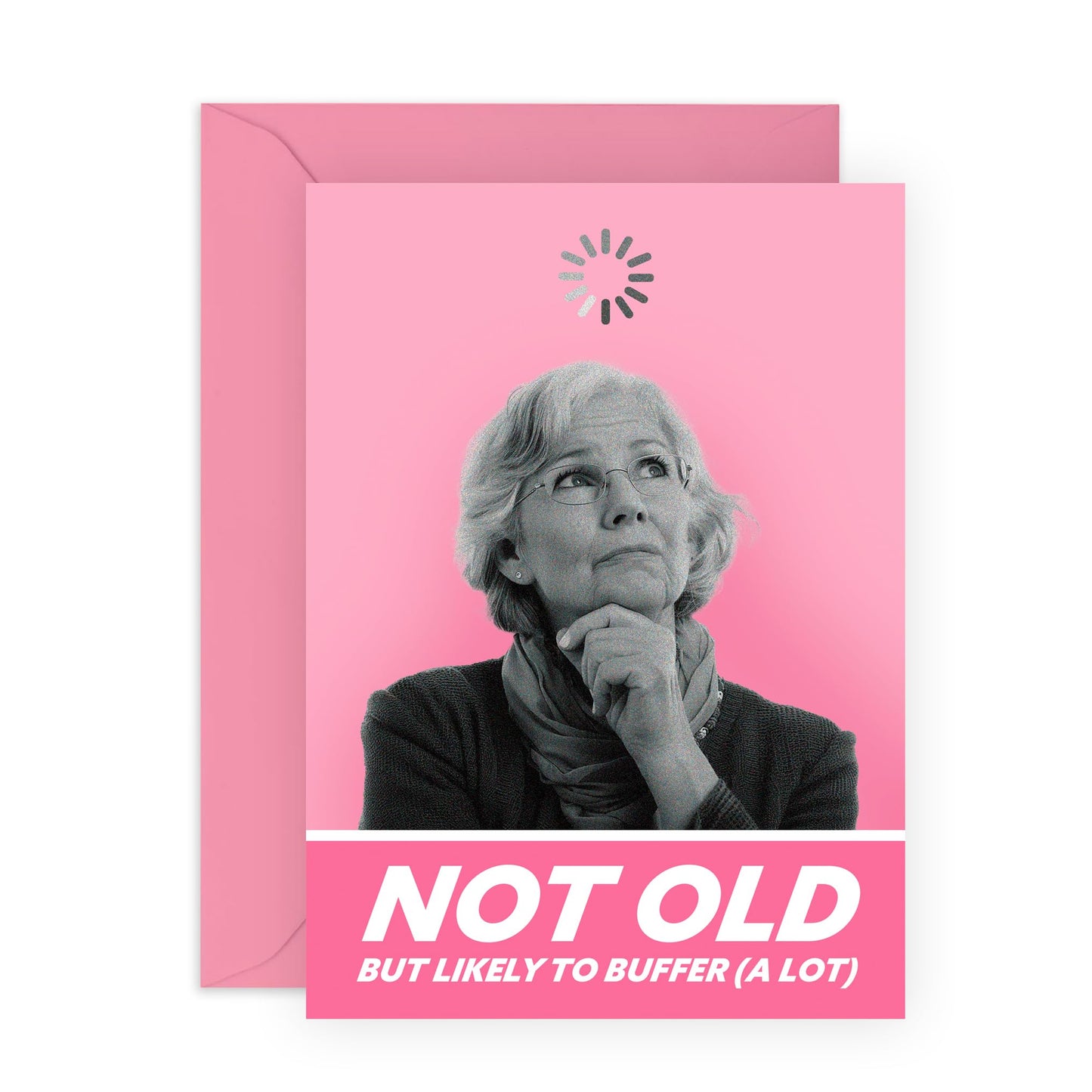 Funny Mum Birthday Card - Likely To Buffer A Lot - Humorous Gifts For Ma, Mummy, Grandma, Nana, Gran, Granny, Her, Friends, Women - Mothers Day Gift Ideas from Son or Daughter - Comes With Stickers