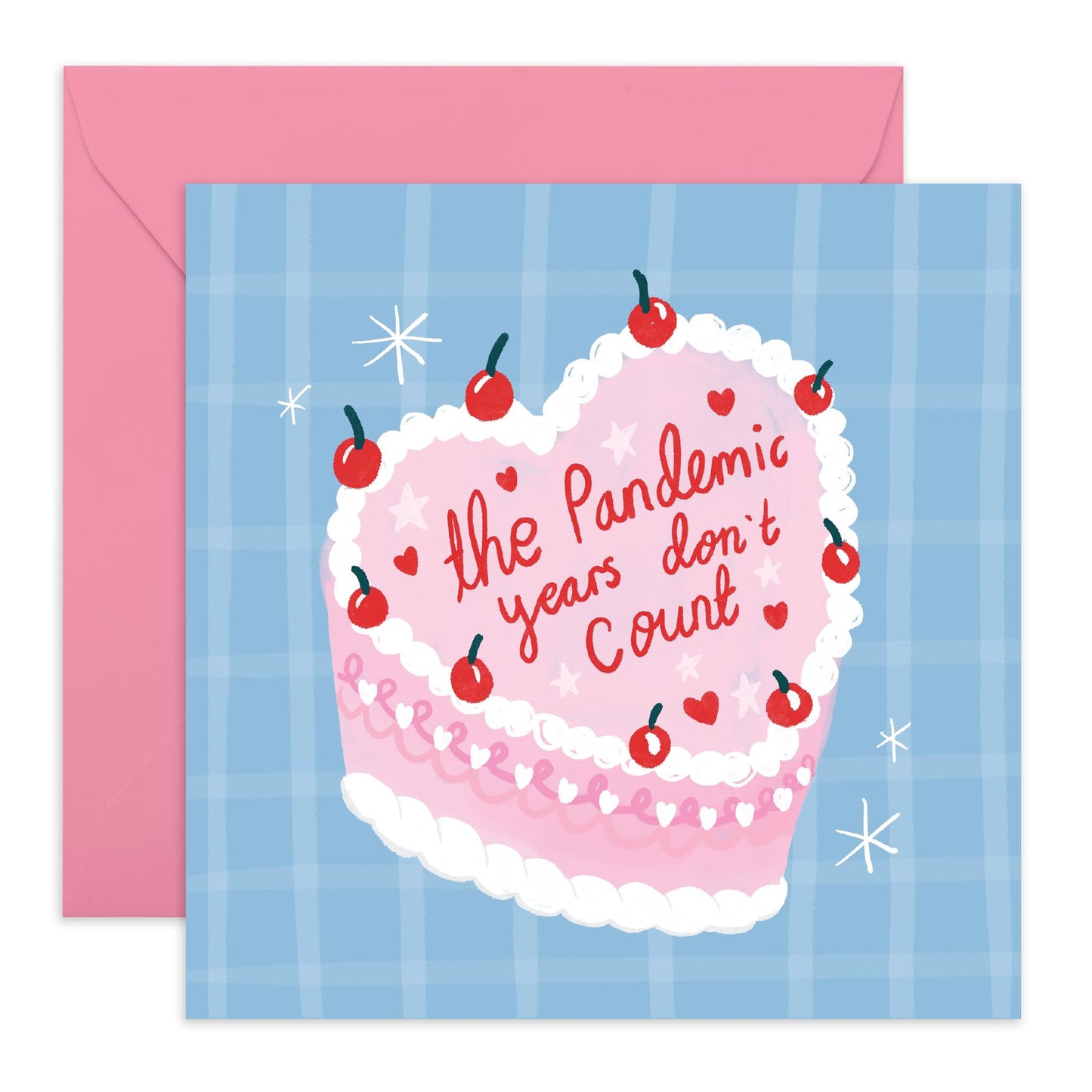Funny Birthday Card - 'PANDEMIC YEARS DON'T COUNT!' - Perfect for Celebrating Birthdays with a Humorous Twist - Ideal for Friends Family Besties BFFs Sisters - Comes With Stickers By Central 23