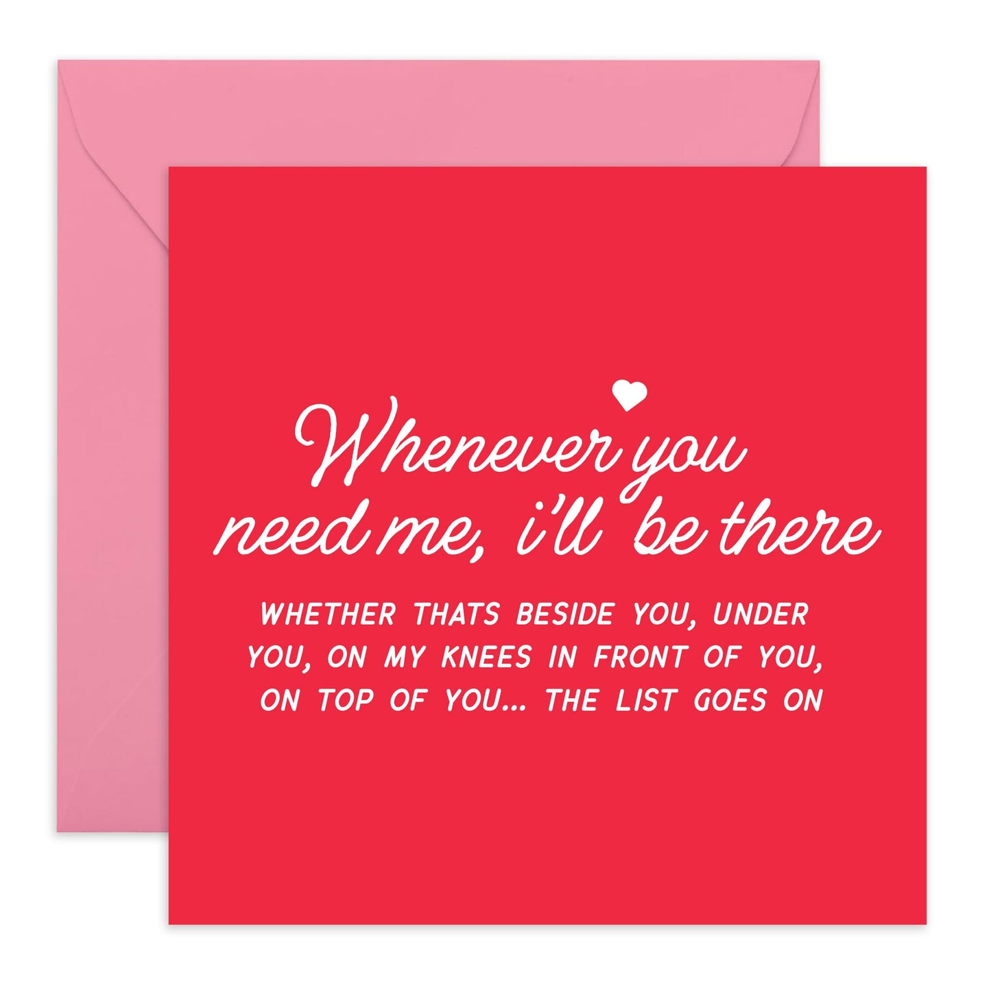 Love Cards For Him Her - I'll Always Be There For You - Valentines Day Card Girlfriend Boyfriend - Anniversary Card Couple Fiance - Wife - Greeting Card - Comes With Stickers By Central 23