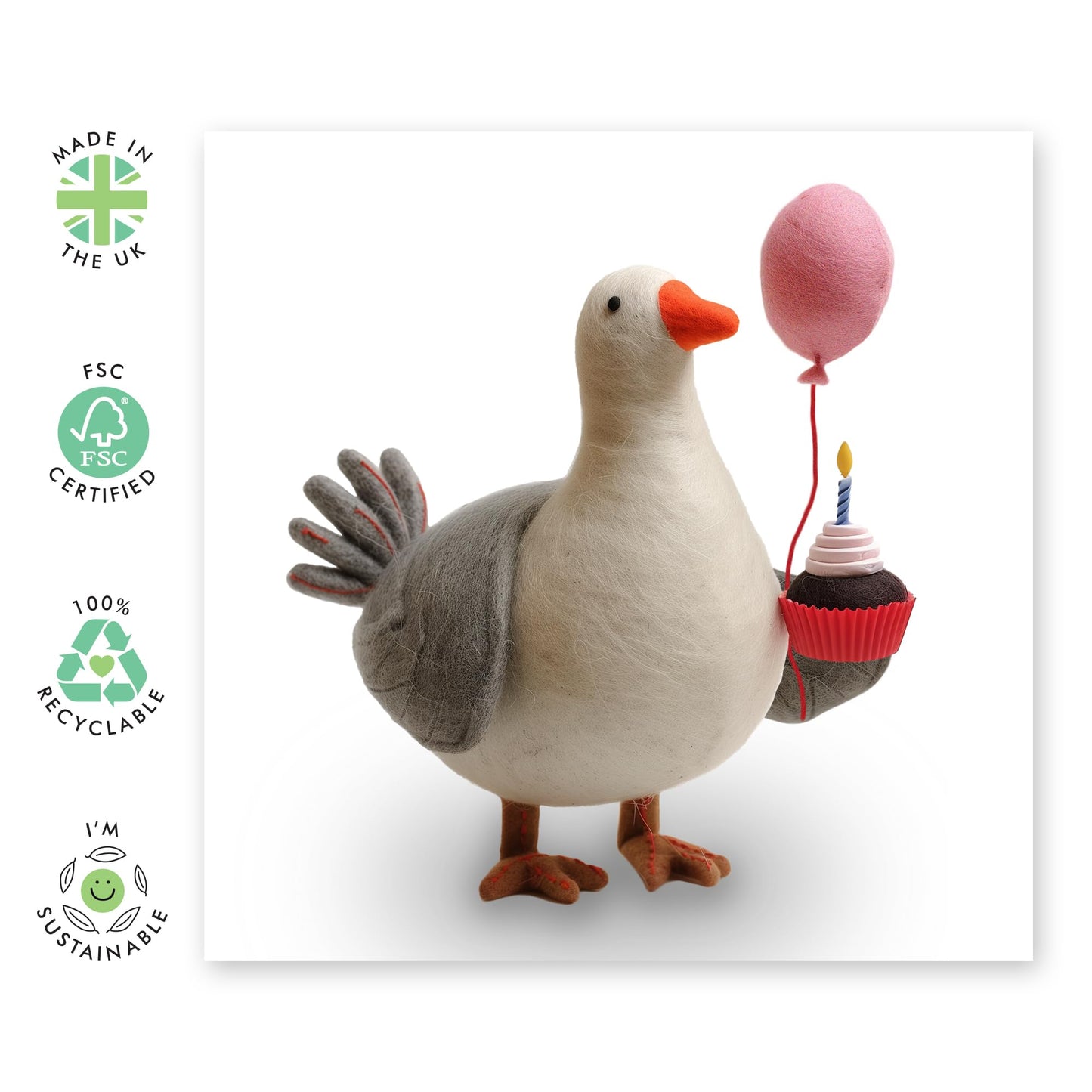 Funny Birthday Cards - Birthday Goose - Hilarious Gifts For Friends Men Women - Happy Birthday Cards For Him Her - Gifts For Friends 21st 30th 40th - Comes With Stickers And Envelope - By Central 23