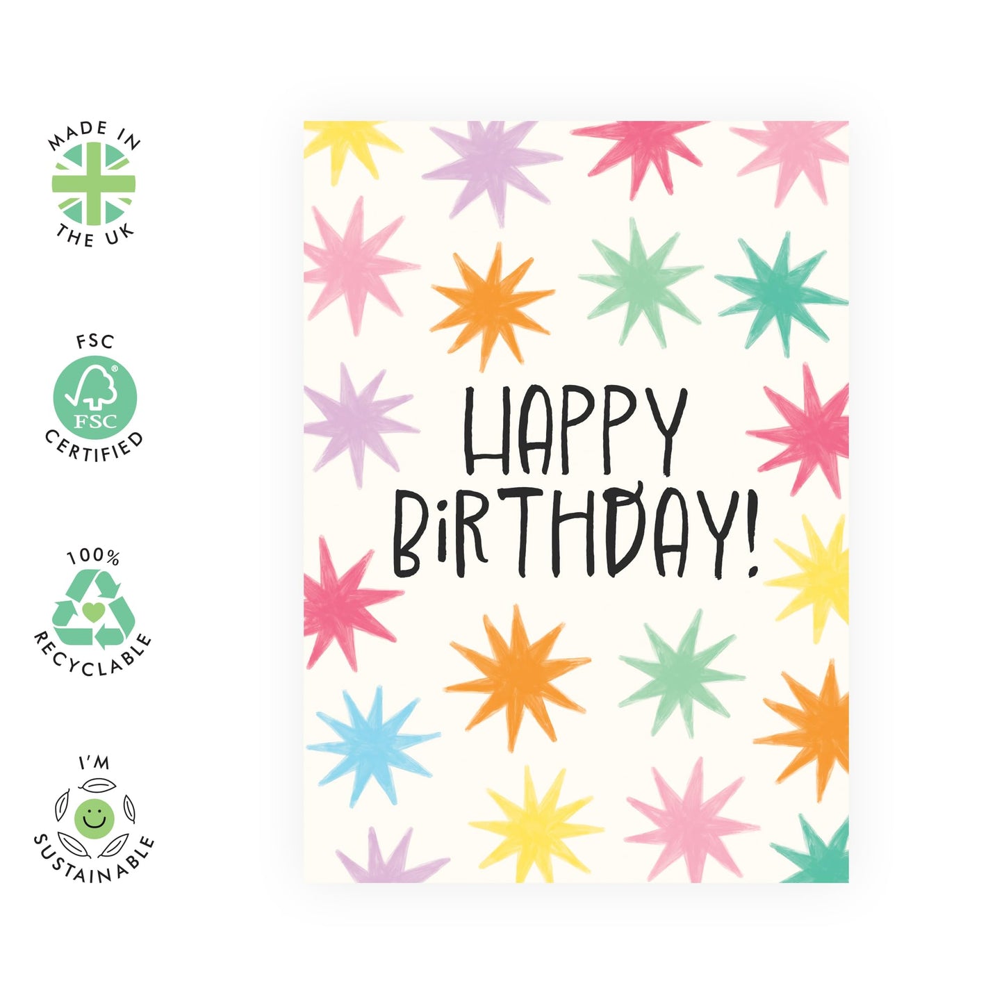 Happy Birthday Card For Her - Have A Magical Day - Girl Birthday Card - Cute Rainbow Gifts For Daughter Sister Granddaughter Best Friend - Comes With Fun Stickers By Central 23